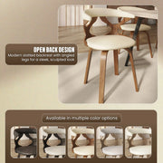 Klyne Modern Wooden Dining Chair With Walnut Color Frame - Elax Furniture