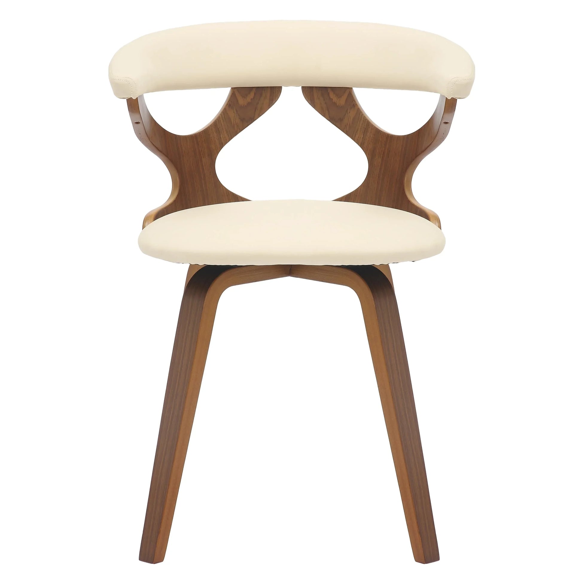 Klyne Modern Wooden Dining Chair With Walnut Color Frame - Elax Furniture