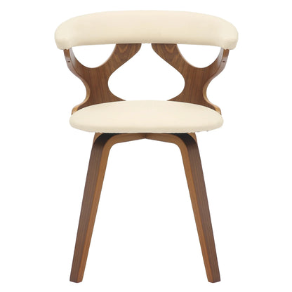 Klyne Modern Wooden Dining Chair With Walnut Color Frame - Elax Furniture