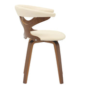 Klyne Modern Wooden Dining Chair With Walnut Color Frame - Elax Furniture