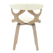 Klyne Modern Wooden Dining Chair With Walnut Color Frame - Elax Furniture