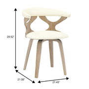 Klyne Modern Wooden Dining Chair With Walnut Color Frame - Elax Furniture