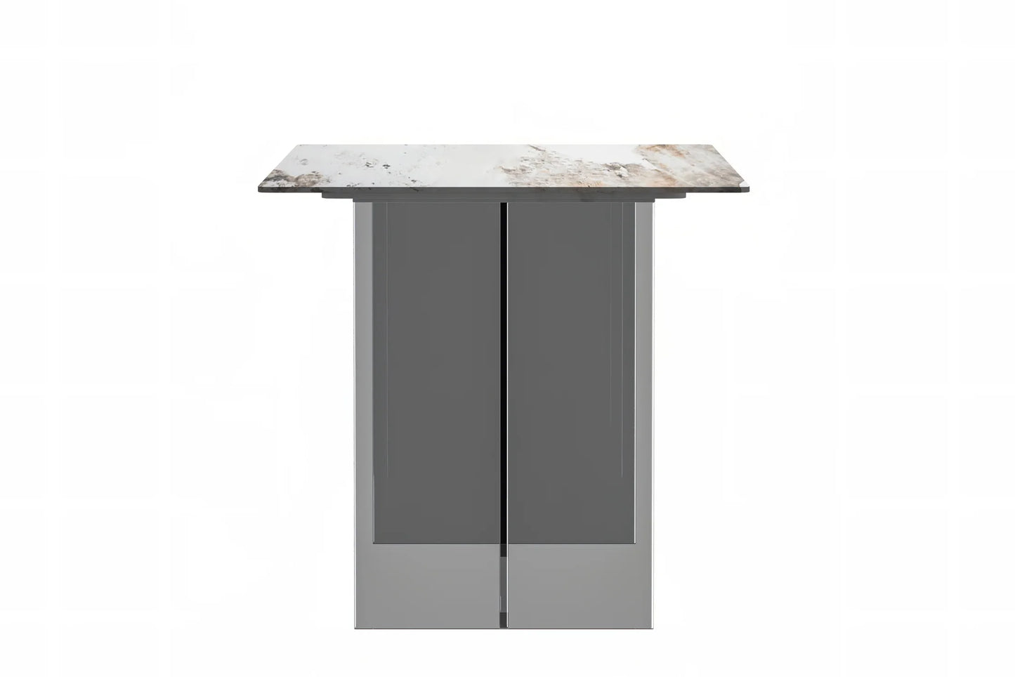 Kova Rectangular Dining Table with Sintered Stone or Glass Top and Acrylic Base Legs - Elax Furniture