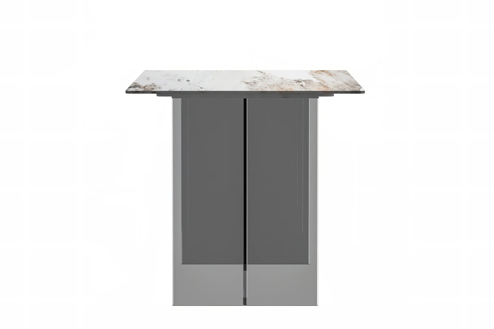 Kova Rectangular Dining Table with Sintered Stone or Glass Top and Acrylic Base Legs - Elax Furniture
