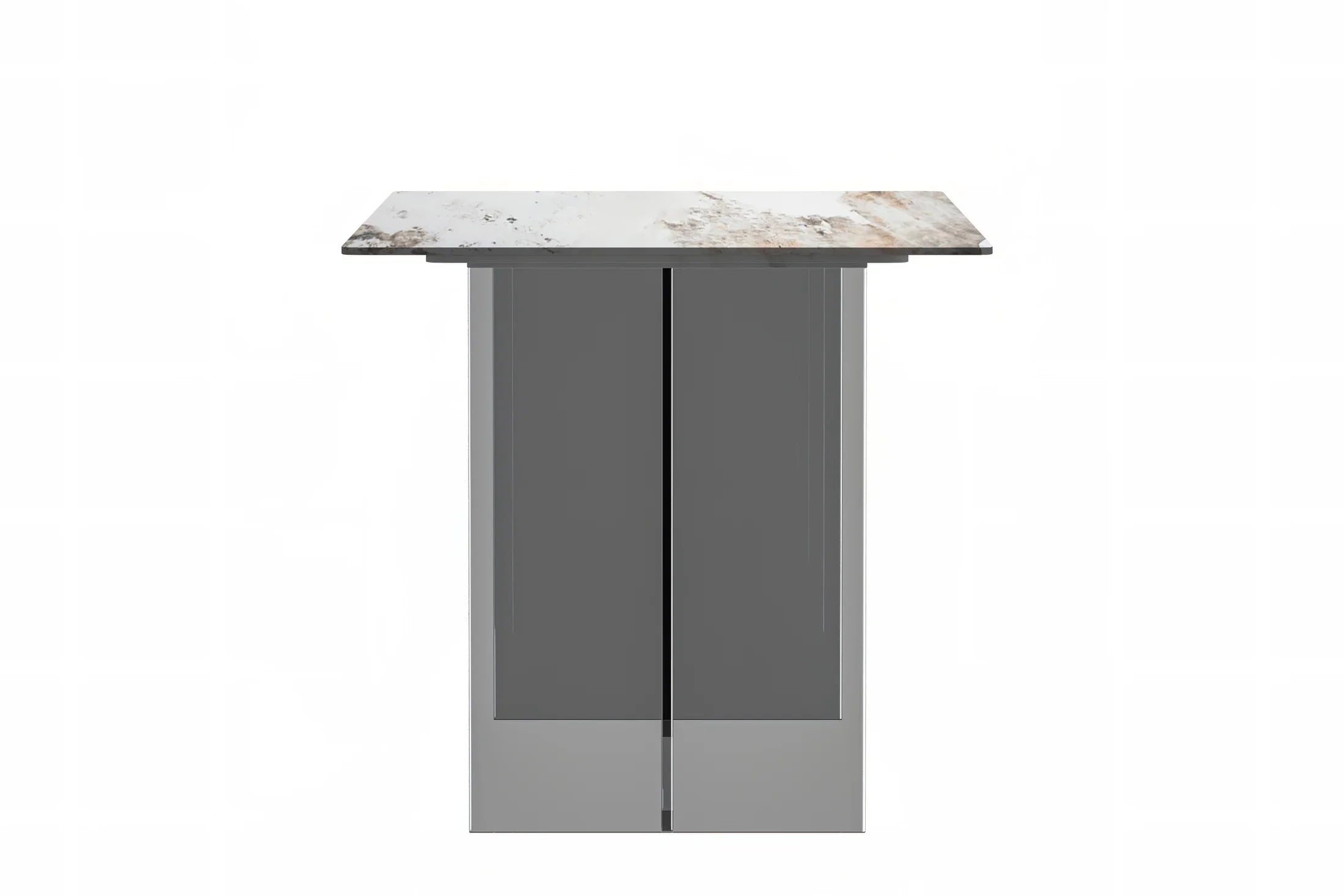 Kova Rectangular Dining Table with Sintered Stone or Glass Top and Acrylic Base Legs - Elax Furniture
