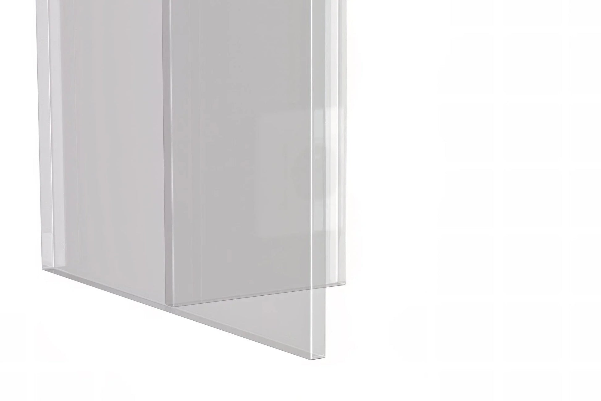 Kova Rectangular Dining Table with Sintered Stone or Glass Top and Acrylic Base Legs - Elax Furniture