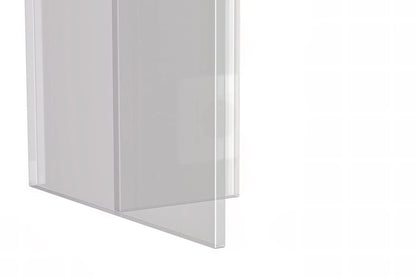 Kova Rectangular Dining Table with Sintered Stone or Glass Top and Acrylic Base Legs - Elax Furniture