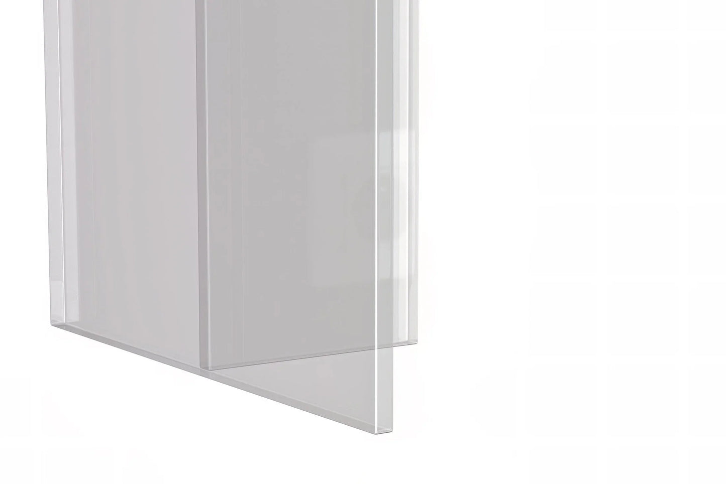 Kova Rectangular Dining Table with Sintered Stone or Glass Top and Acrylic Base Legs - Elax Furniture