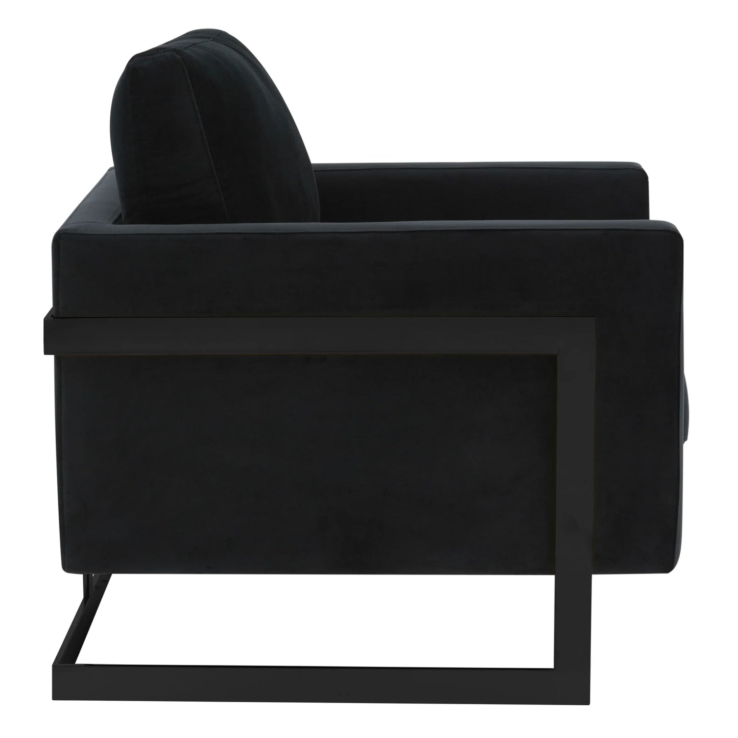 Lincoln Modern Upholstered Accent Armchair With Gold/Black Metal Frame - Elax Furniture