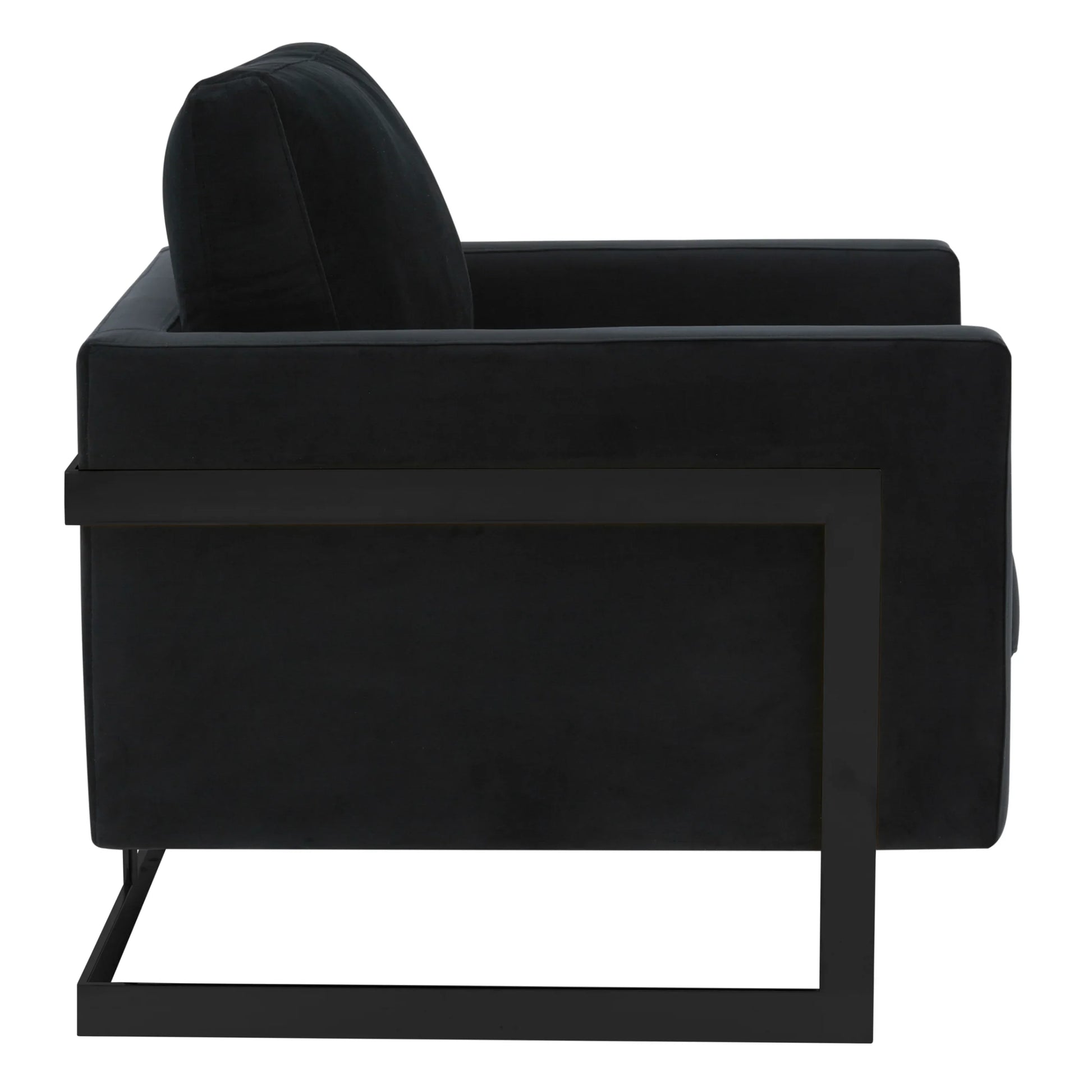 Lincoln Modern Upholstered Accent Armchair With Gold/Black Metal Frame - Elax Furniture