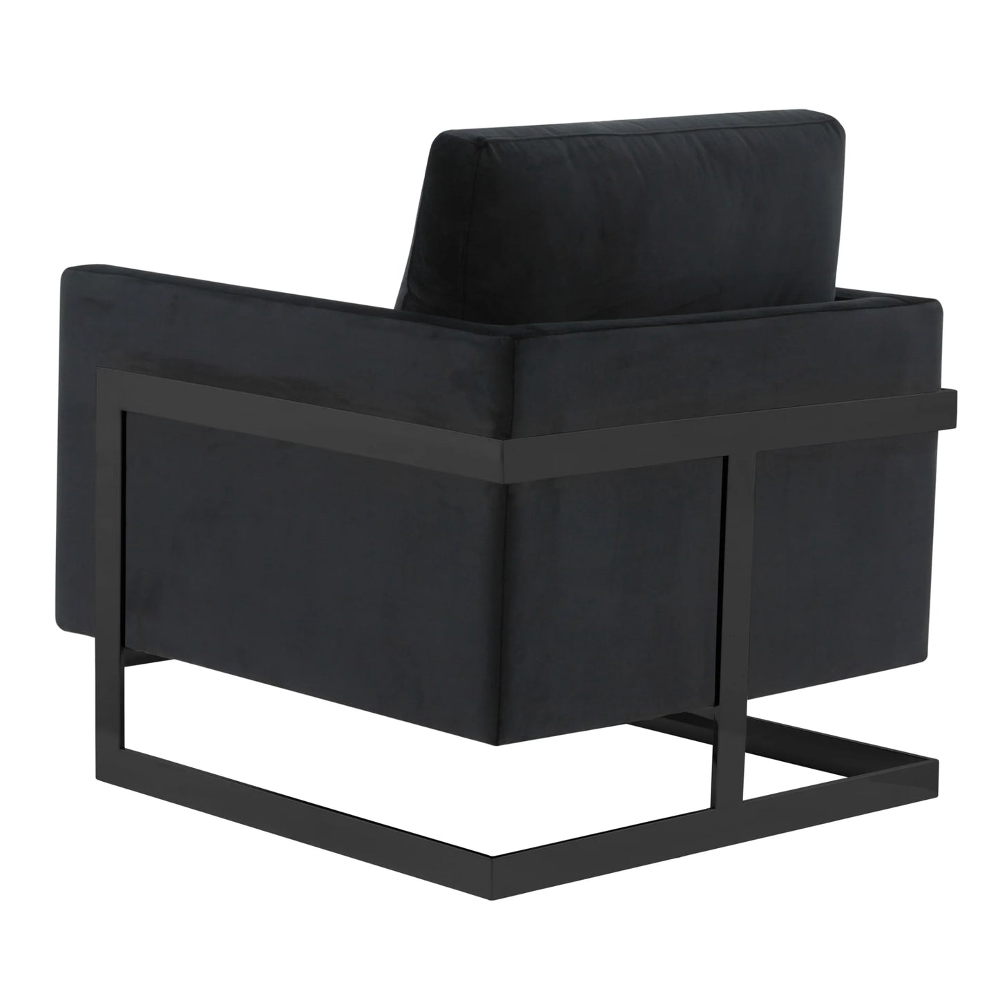 Lincoln Modern Upholstered Accent Armchair With Gold/Black Metal Frame - Elax Furniture