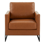 Lincoln Modern Upholstered Accent Armchair With Gold/Black Metal Frame - Elax Furniture