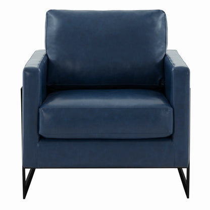 Lincoln Modern Upholstered Accent Armchair With Gold/Black Metal Frame - Elax Furniture