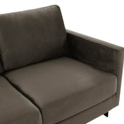 Lincoln Velvet Loveseat Sofa with Black Stainless Steel Frame - Elax Furniture