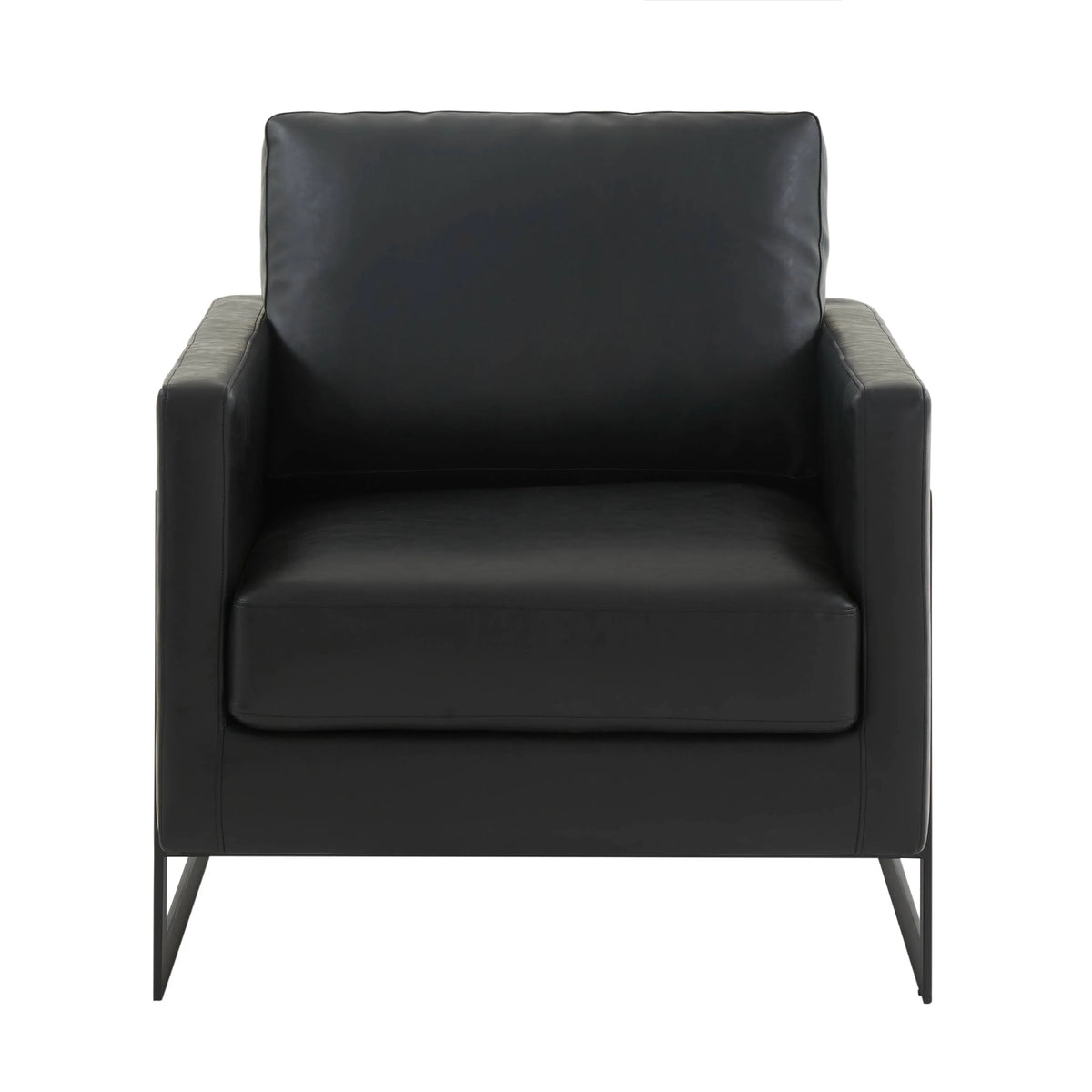 Lincoln Modern Upholstered Accent Armchair With Gold/Black Metal Frame - Elax Furniture