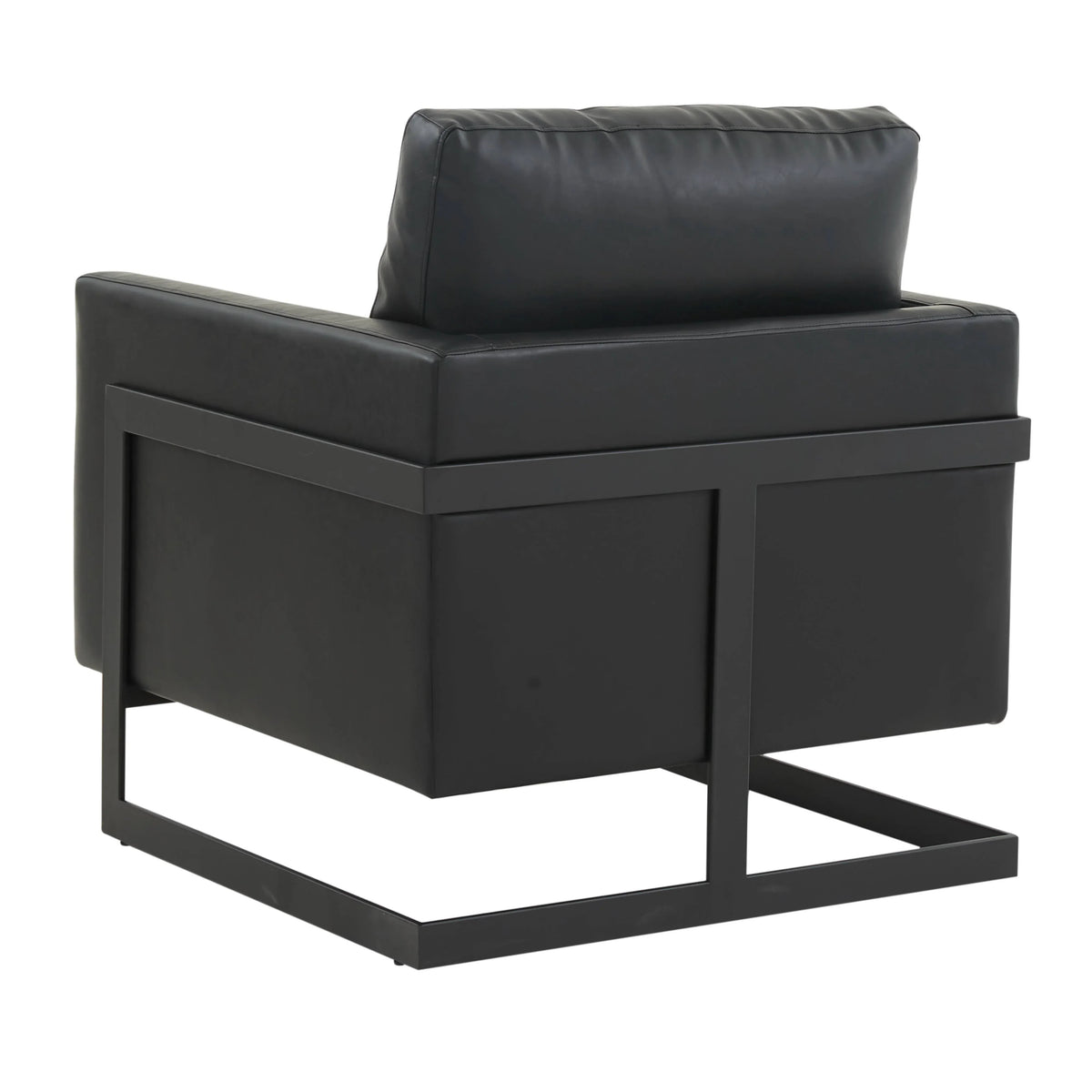 Lincoln Modern Upholstered Accent Armchair With Gold/Black Metal Frame - Elax Furniture