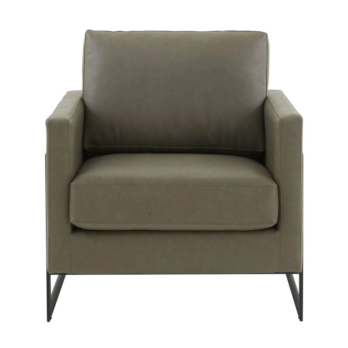 Lincoln Modern Upholstered Accent Armchair With Gold/Black Metal Frame - Elax Furniture