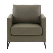 Lincoln Modern Upholstered Accent Armchair With Gold/Black Metal Frame - Elax Furniture