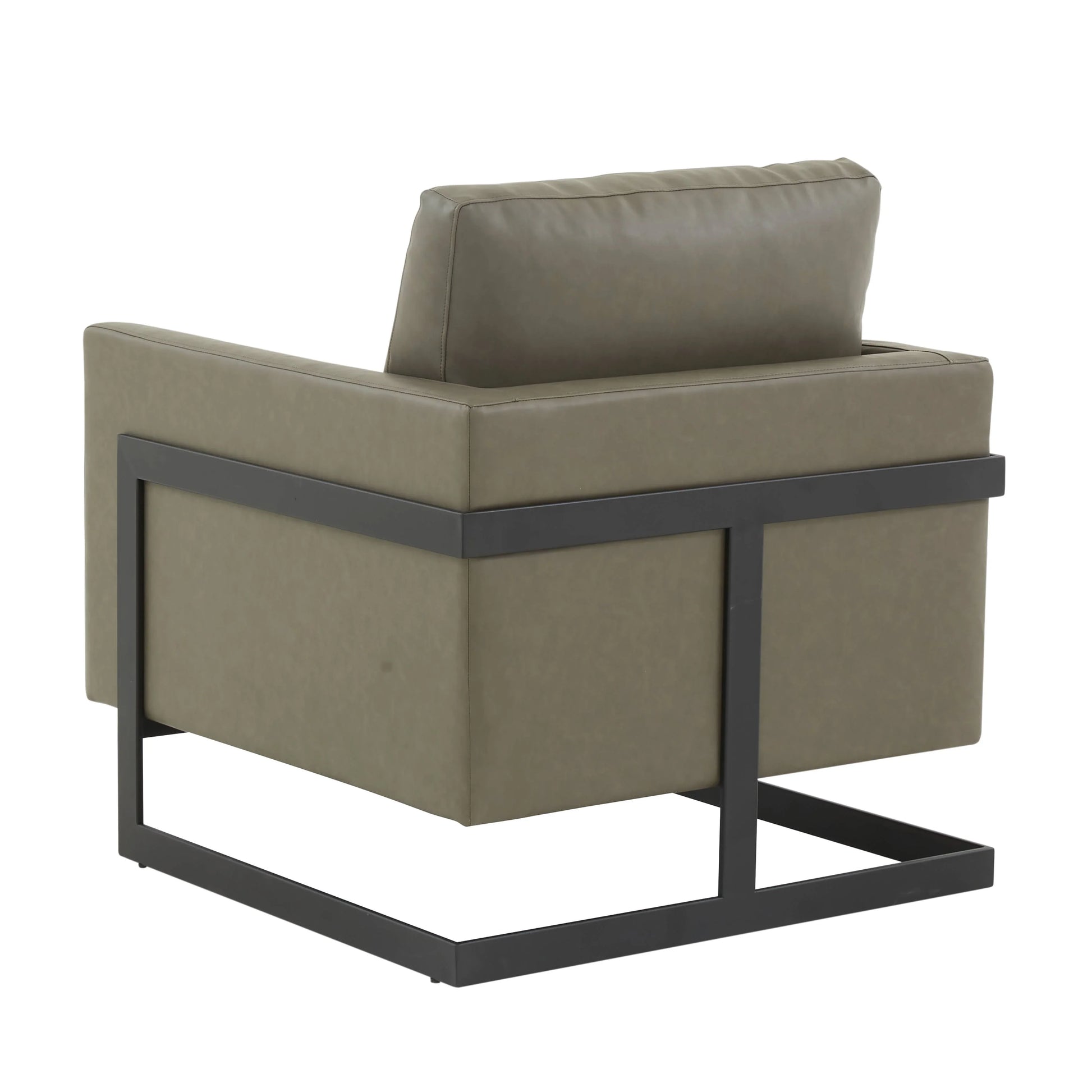 Lincoln Modern Upholstered Accent Armchair With Gold/Black Metal Frame - Elax Furniture