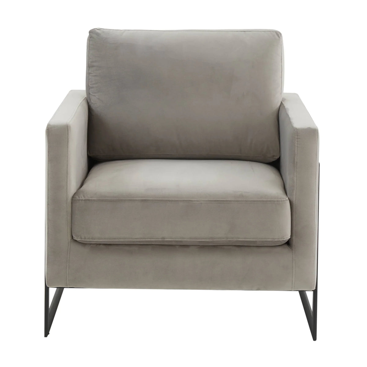 Lincoln Modern Upholstered Accent Armchair With Gold/Black Metal Frame - Elax Furniture