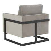 Lincoln Modern Upholstered Accent Armchair With Gold/Black Metal Frame - Elax Furniture