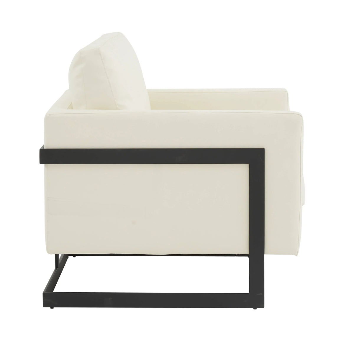 Lincoln Modern Upholstered Accent Armchair With Gold/Black Metal Frame - Elax Furniture