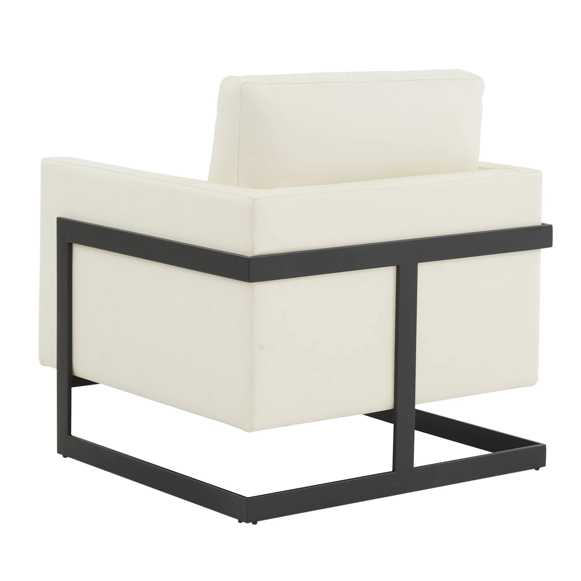 Lincoln Modern Upholstered Accent Armchair With Gold/Black Metal Frame - Elax Furniture