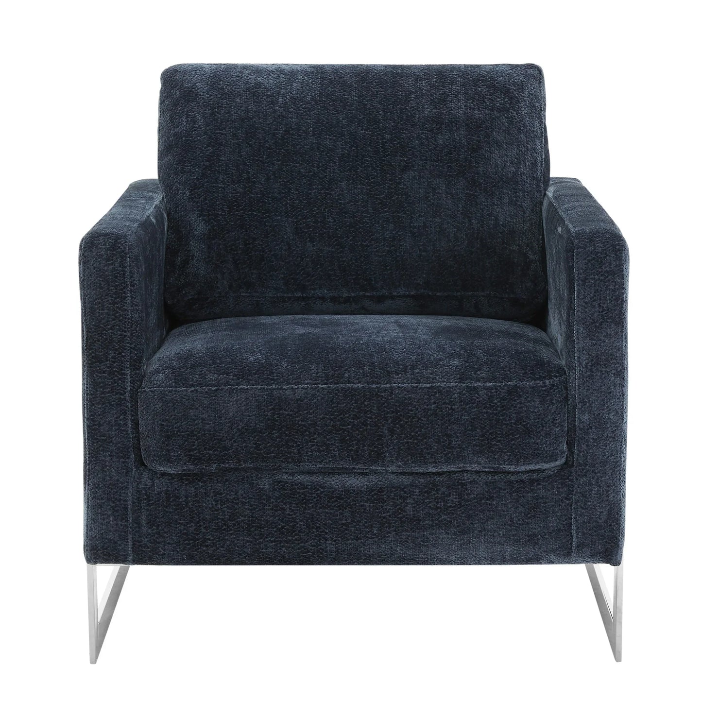 Lincoln Accent Chair Upholstered in Boucle with Black Stainless-Steel Frame - Elax Furniture