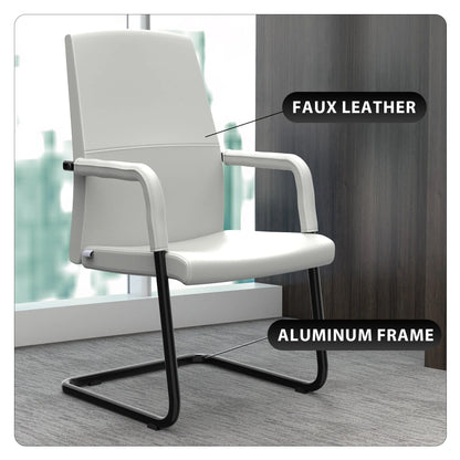 Evander Leather Office Chair With Aluminum Frame - Elax Furniture