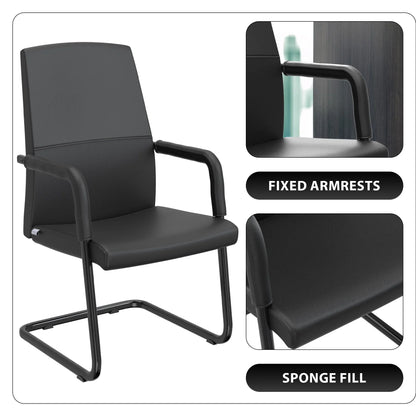 Evander Leather Office Chair With Aluminum Frame - Elax Furniture