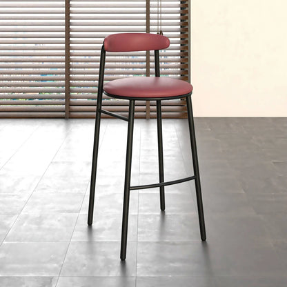 Lume Series Modern Bar Stool Upholstered in Leather for Dining Room and Kitchen - Elax Furniture