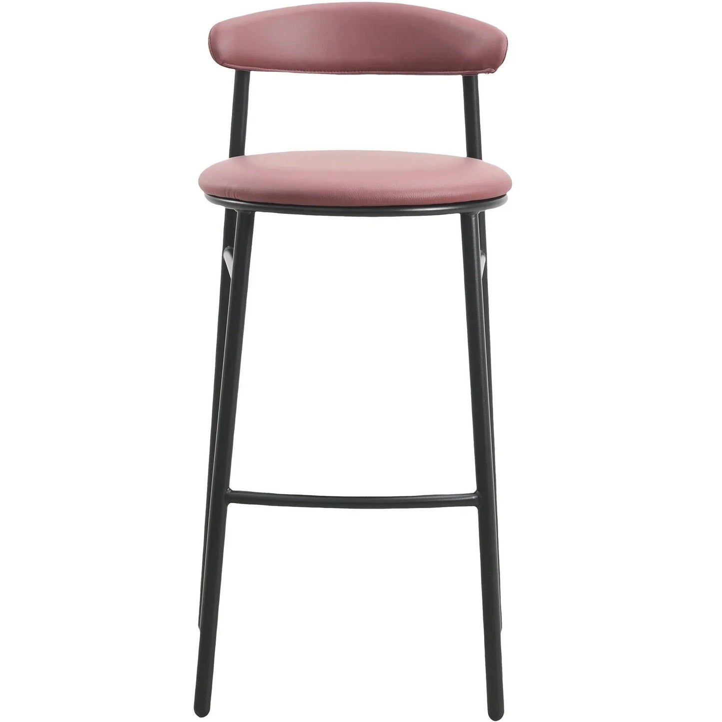 Lume Series Modern Bar Stool Upholstered in Leather for Dining Room and Kitchen - Elax Furniture