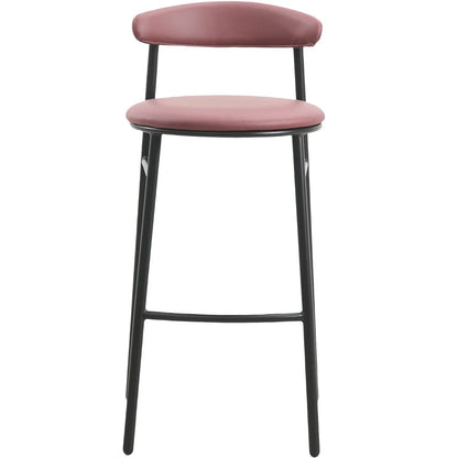Lume Series Modern Bar Stool Upholstered in Leather for Dining Room and Kitchen - Elax Furniture