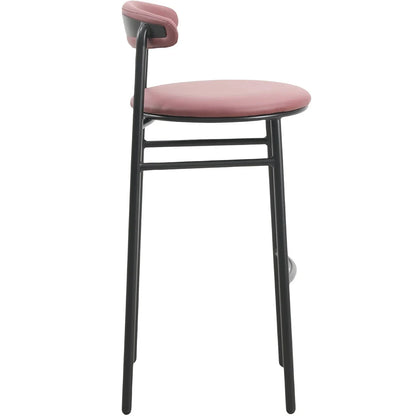 Lume Series Modern Bar Stool Upholstered in Leather for Dining Room and Kitchen - Elax Furniture