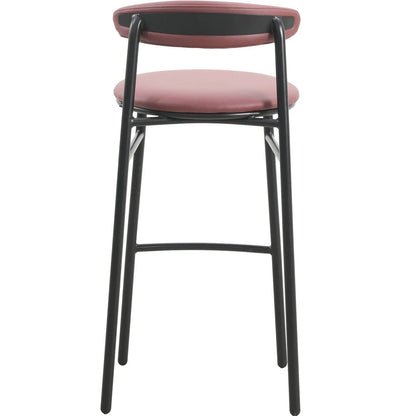 Lume Series Modern Bar Stool Upholstered in Leather for Dining Room and Kitchen - Elax Furniture