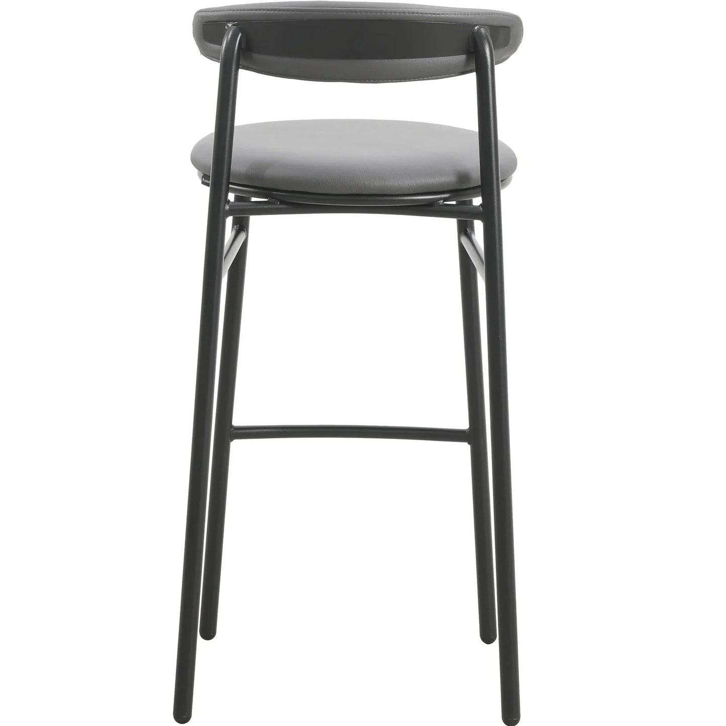 Lume Series Modern Bar Stool Upholstered in Leather for Dining Room and Kitchen - Elax Furniture