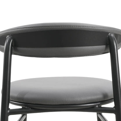 Lume Series Modern Bar Stool Upholstered in Leather for Dining Room and Kitchen - Elax Furniture