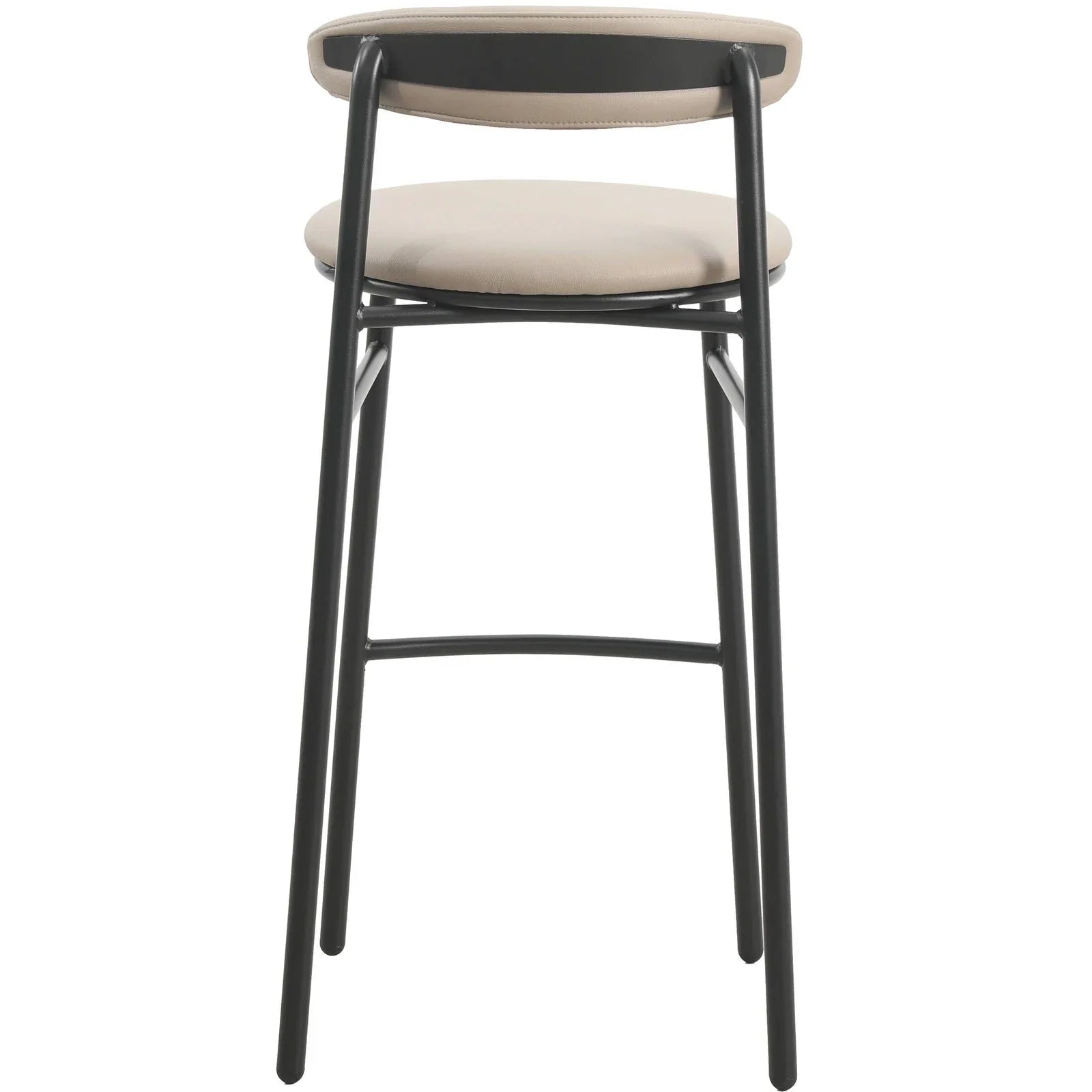 Lume Series Modern Bar Stool Upholstered in Leather for Dining Room and Kitchen - Elax Furniture