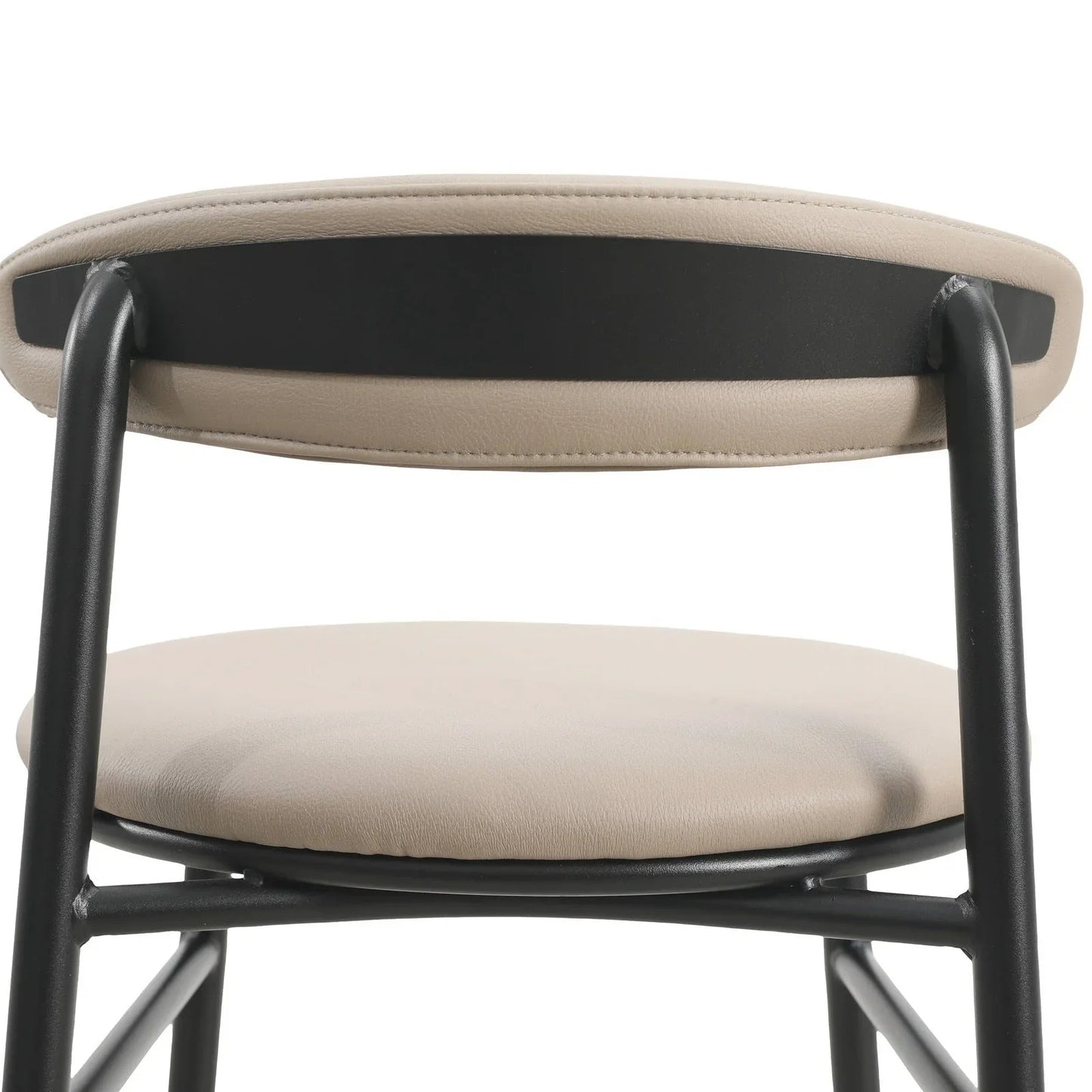 Lume Series Modern Bar Stool Upholstered in Leather for Dining Room and Kitchen - Elax Furniture