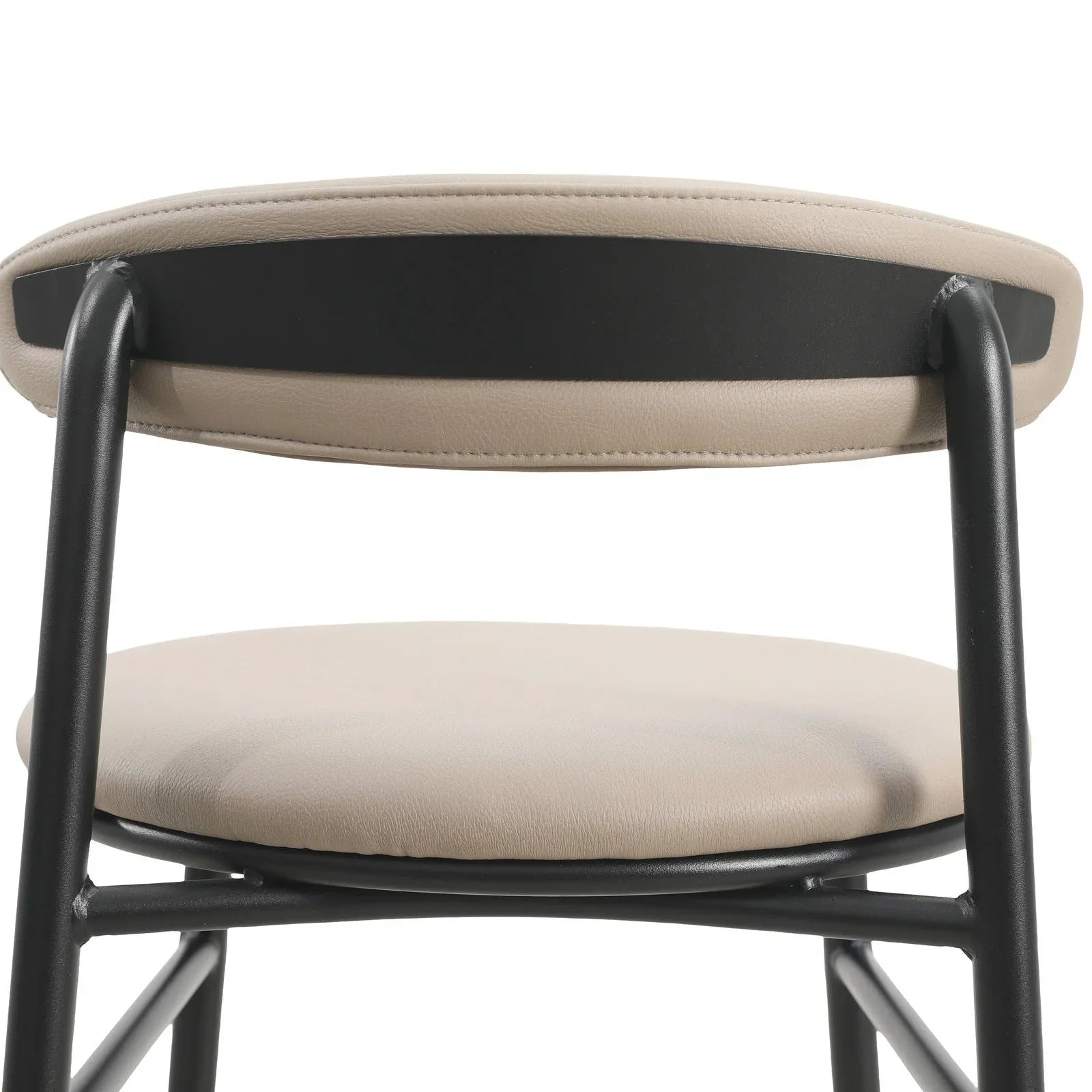 Lume Series Modern Bar Stool Upholstered in Leather for Dining Room and Kitchen - Elax Furniture