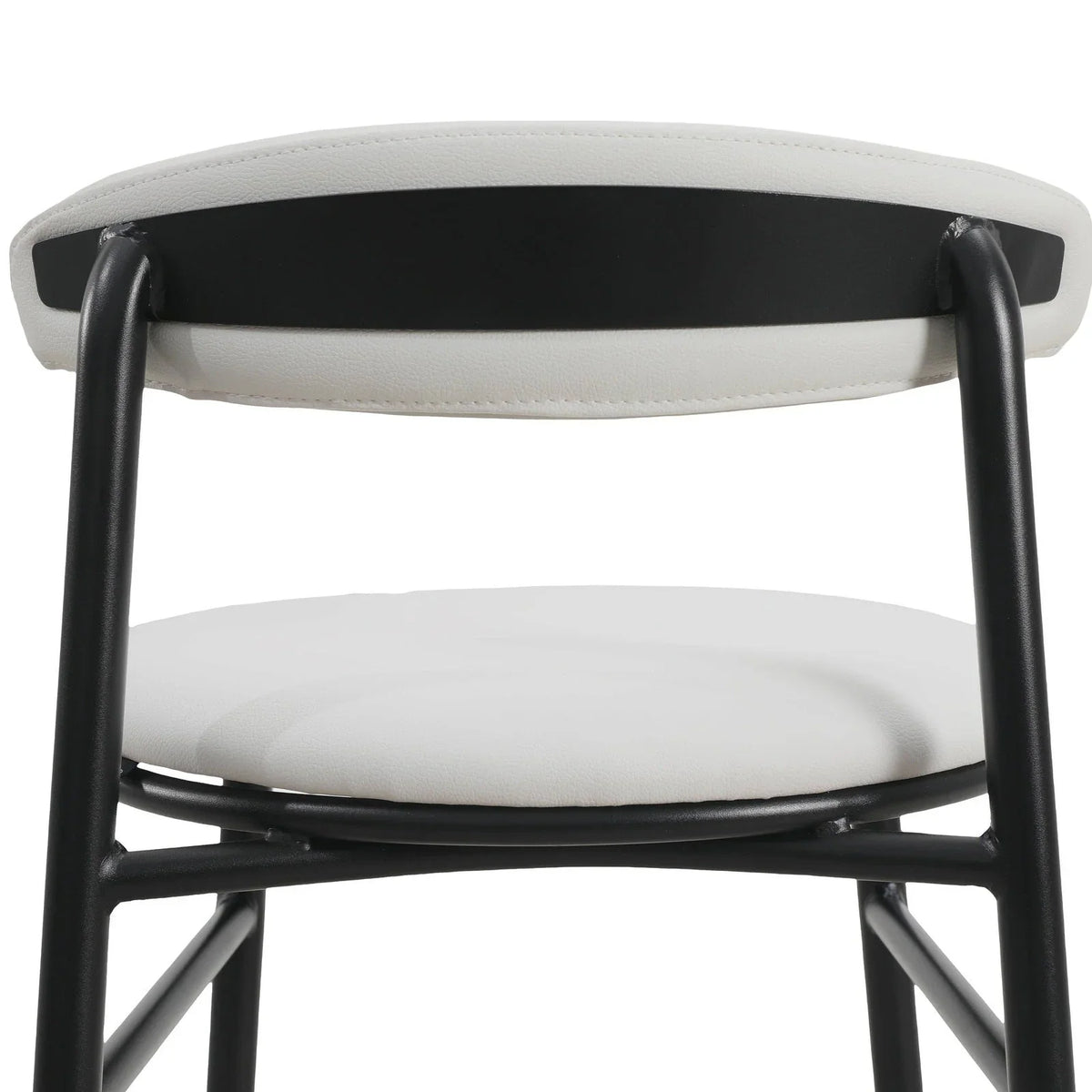 Lume Series Modern Bar Stool Upholstered in Leather for Dining Room and Kitchen - Elax Furniture