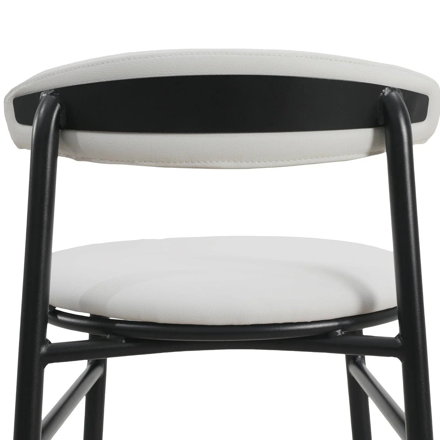 Lume Series Modern Bar Stool Upholstered in Leather for Dining Room and Kitchen - Elax Furniture