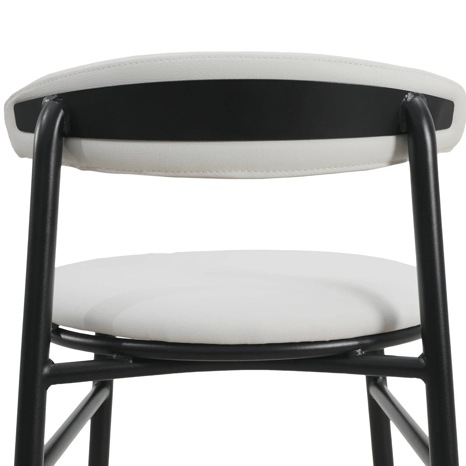 Lume Series Modern Bar Stool Upholstered in Leather for Dining Room and Kitchen - Elax Furniture