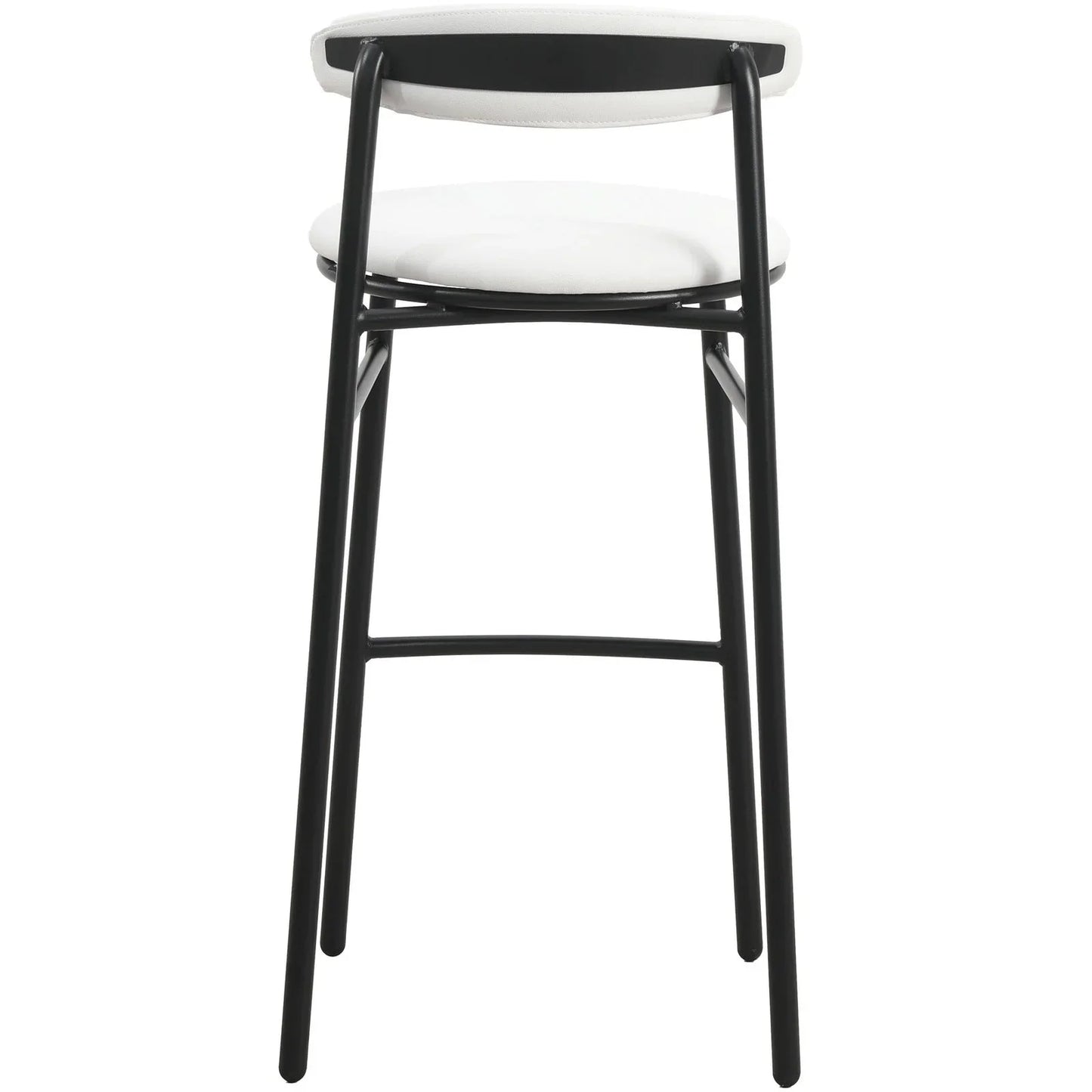 Lume Series Modern Bar Stool Upholstered in Leather for Dining Room and Kitchen - Elax Furniture