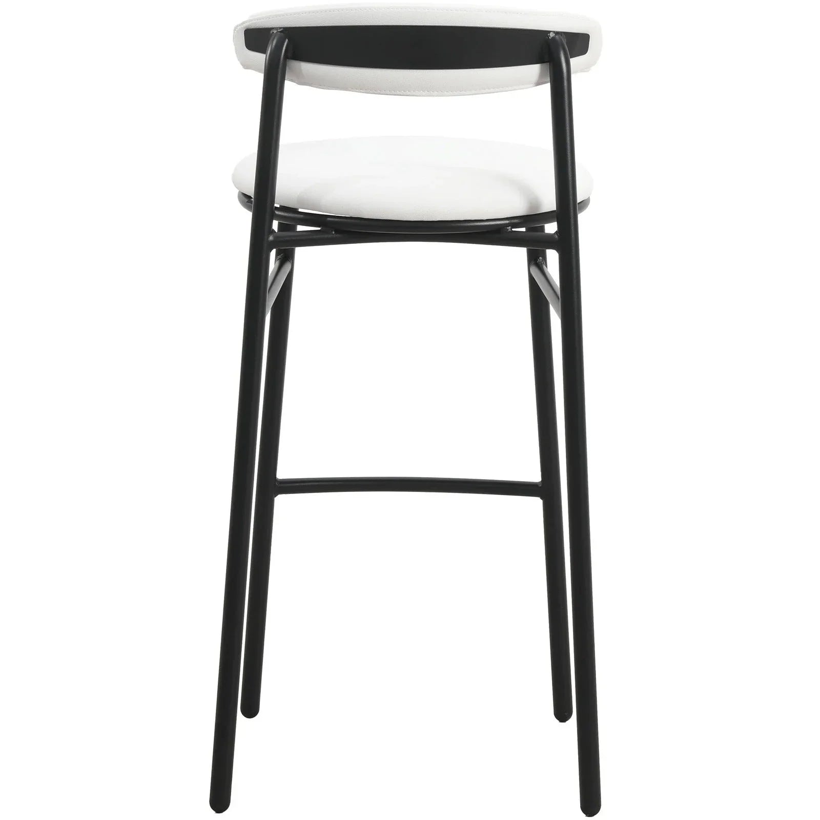 Lume Series Modern Bar Stool Upholstered in Leather for Dining Room and Kitchen - Elax Furniture