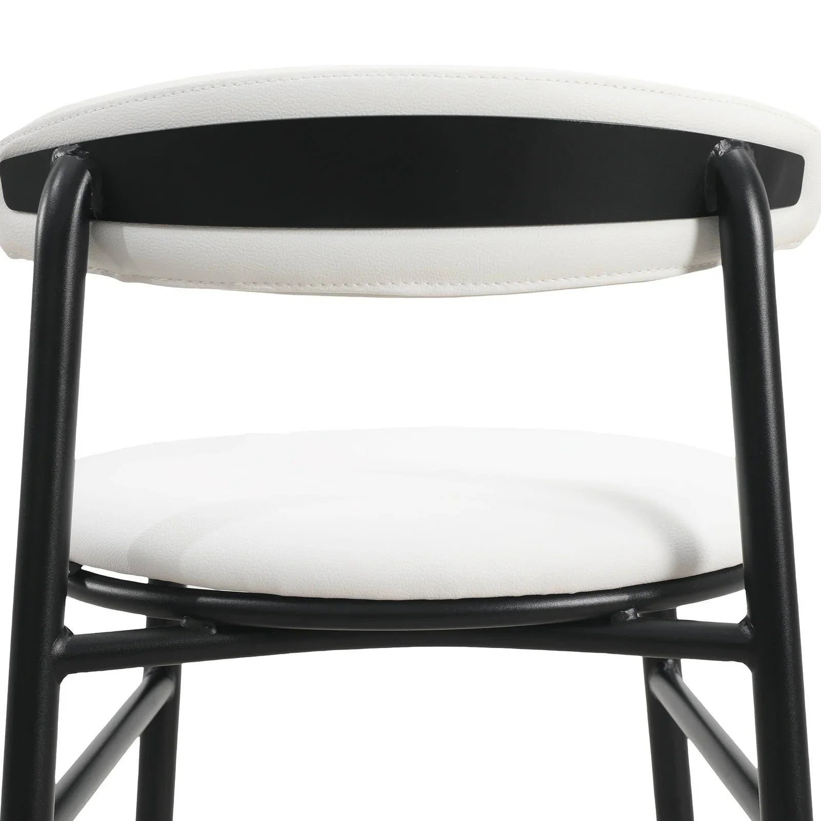 Lume Series Modern Bar Stool Upholstered in Leather for Dining Room and Kitchen - Elax Furniture
