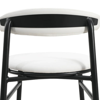 Lume Series Modern Bar Stool Upholstered in Leather for Dining Room and Kitchen - Elax Furniture