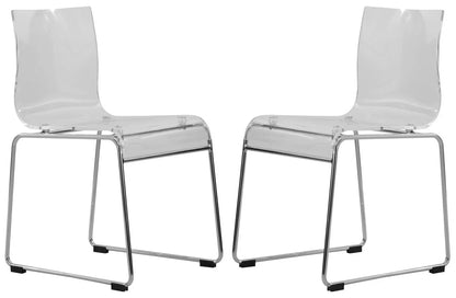 Lima Modern Acrylic Chair Set of 2 - Elax Furniture