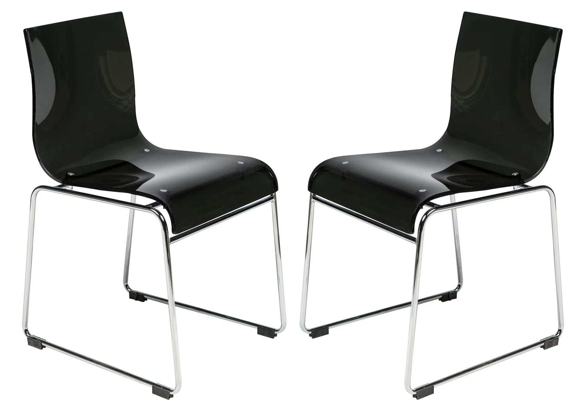 Lima Modern Acrylic Chair Set of 2 - Elax Furniture