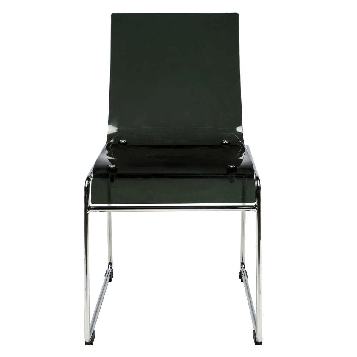 Lima Modern Acrylic Dining Chair With Chrome Base - Elax Furniture